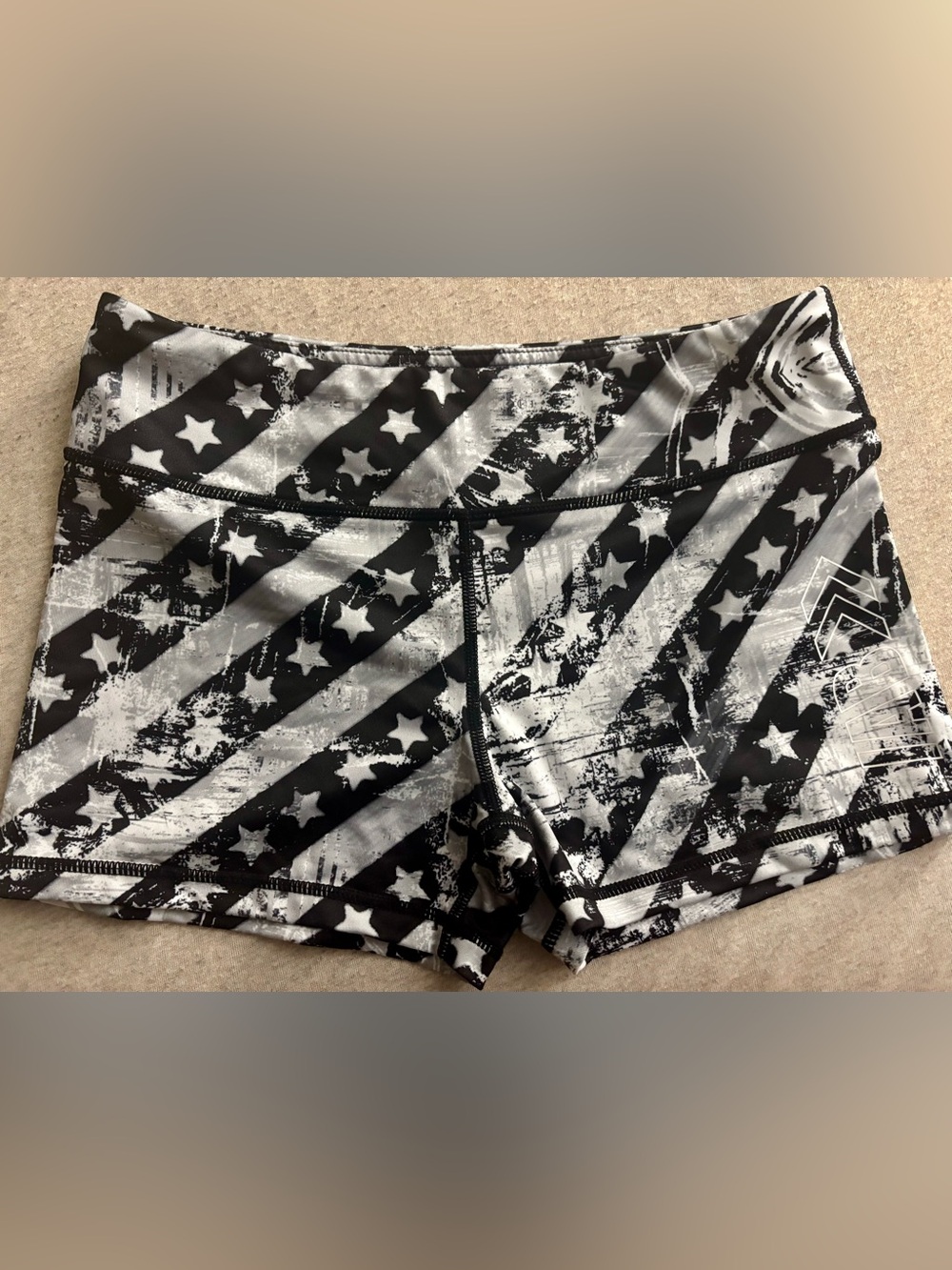 IAB MFG Athletic Shorts 2-Pair Lot - Stars & Stripes + Space Dye Size Medium